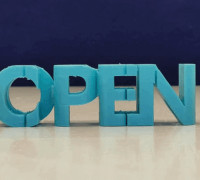 TEXT FLIP - OPEN/CLOSED 3D model