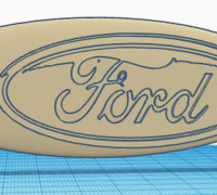 Ford key ring 3D model
