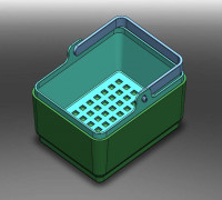 microscope slider clean holder v0.1 3D model