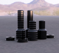 Rogue Monkey Front Splitter/Diffuser Support Rod Covers. 3D model