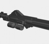 DC 15A weapon for cosplays 3D model