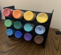35mm Craft Smart Paint Rack 3D model