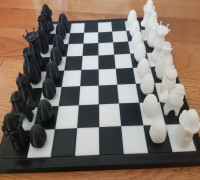Customized chess game 3D model