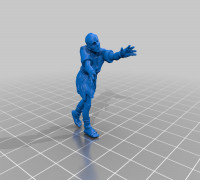 Zombie Female Elf 3D model