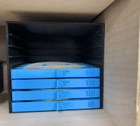 5 inch sandpaper storage improved 3D model