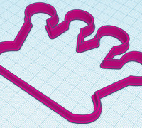 Crown cookie cutter 3D model