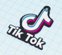 TikTok keychain keychain 3D model