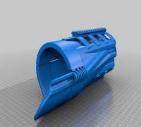 Forearm Gauntlet Picatinny Rails L & R 3D model