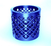 Overlap Net Pattern Pen Stand 3D model