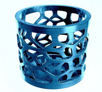 Overlap Voronoi Mesh Pattern Pen Stand 3D model