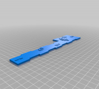 Eldar Tabletop Ruler 3D model