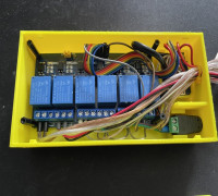 D1 Mini + 6-Channel Relay Module Case 3D model