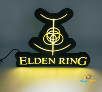 elden ring logo lamp 3D model