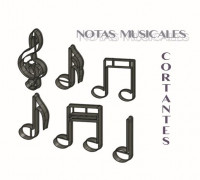 MUSICAL NOTE CUTTERS 3D model