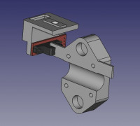 Hypercube Evolution hidden Y-Endstop mount 3D model