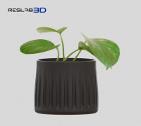 POT VASE - WITH GRADIENT SURFACE PATTERN 3D model