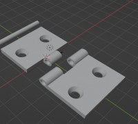 Single hinge 3D model