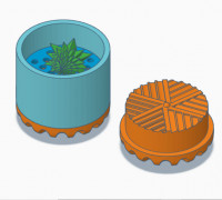 420 herb grinder 3D model