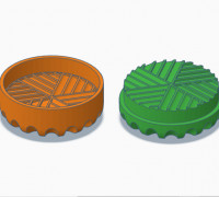 Mini 420 herb grinder 3D model