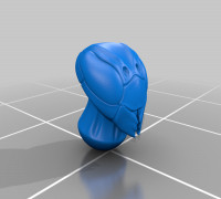 HUMANOID WASP HEAD 3D model