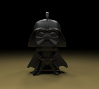 Darth vader key chain 3D model