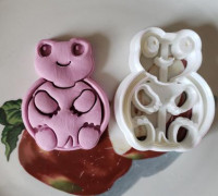 Turtle Imprint cookie cutter 3D model