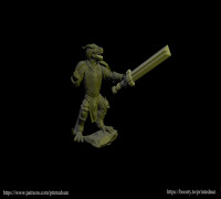 Dragonborn Warrior|paladin 3D model