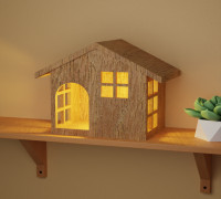 Cabin Lamp 3D model