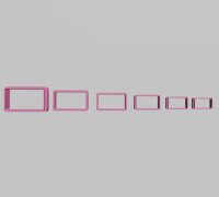 polymer clay cutter - rectangle 3D model