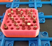 FreeGrid small hexagonal screwdriver bits module 3D model