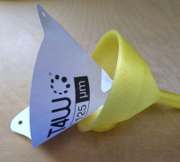 Funnel for resin filter 3D model