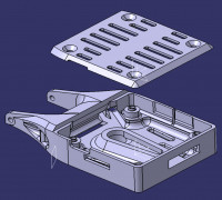 Hawkeye Firefly Split V4 Universal Pan Mount 3D model