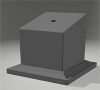Bust Plinth 0.4mm hole 3D model