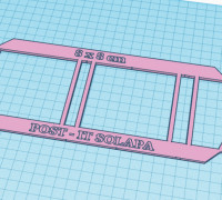 Post it with flap 8x8 3D model