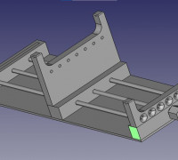 Adjustable Length Bead Loom 3D model