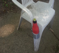PLASTIC CHAIR BEVERAGE HOLDER 3D model