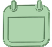 Cookie cutter calendar 3D model