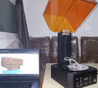 CREALITY LIGHT CURING HOPPER SUPPORT 3D model