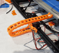 Anet A8 Plus Y carriage (HBP) cable chain mounting 3D model