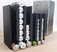 AAA & AA battery box / dispenser 3D model