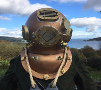 US Navy Diving Helmet 3D model