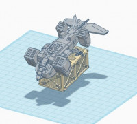 Aliens Kitbash: UD-4S Skycrane 3D model