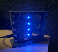 ESP8622 NodeMCU Wallmount and Stand - Mining Rig for DUINO COIN 3D model
