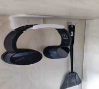 Headphone holder - wall, table 3D model