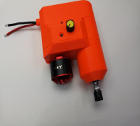 CNC 3018 upgrade with BLDC motor spindle with ER8 spring collet chuck 3D model