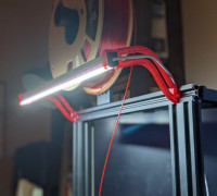 Ender3/Pro/v2 Lightbar Mount 3D model