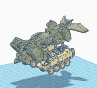 Aliens Kitbash: UD-4S Skycrane v2 3D model