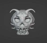 Skull Of Doom (3d printable) 3D model