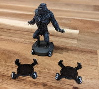 25mm Miniature Base Number Snaps 3D model