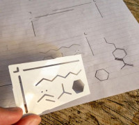 Stencil molecule 3D model